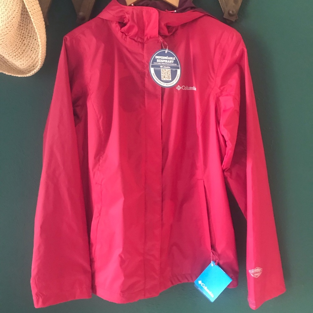 Columbia rain jacket, never worn